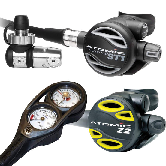 Atomic ST1 Regulator, Octopus & Free Console Package | Mike's Dive Store