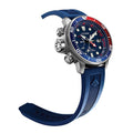 Citizen Eco-Drive Promaster Aqualand Blue Red Dive Watch - Mike's Dive Store