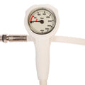 Diving Distribution 400 Bar Single Pressure Gauge - White - Mike's Dive Store