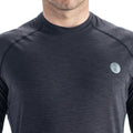 Fourth Element Hydro-T Men's Charcoal - Torso Detail - Mike's Dive Store