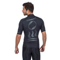 Fourth Element Men's Ocean Positive Short Sleeve Hydroskin Rash Vest | Black / Back | Mike's Dive Store