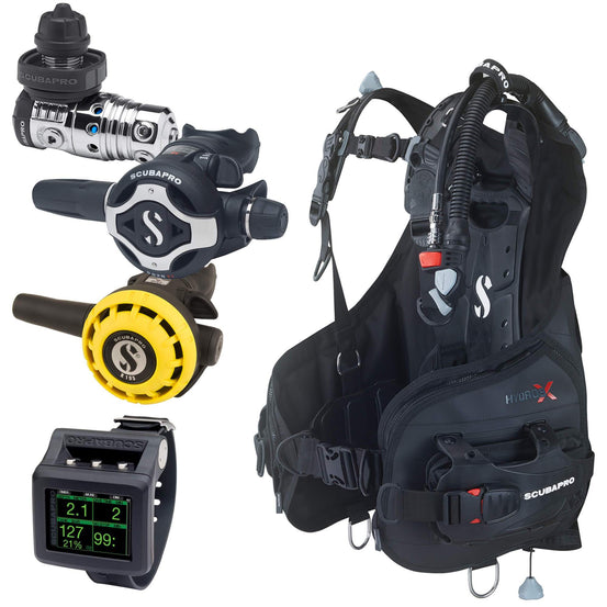 Scubapro MK25, Hydros X & G2 Package With Free Mask, Snorkel and Fins