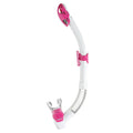 Mares Rebel Dry Snorkel - White / Pink - Mike's Dive Store