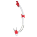 Mares Rebel Dry Snorkel - White / Red - Mike's Dive Store