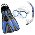 Mares X-One Marea Mask Snorkel Fin Set - Blue - Mike's Dive Store