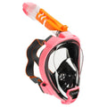 Ocean Reef Aria QR+ Full Face Snorkeling Mask - Pink - Mike's Dive Store