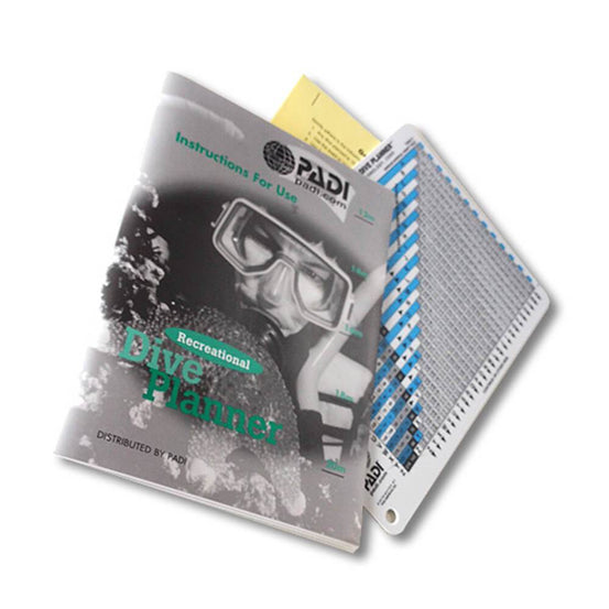 PADI Recreational Dive Planner Table (Metric) and Instruction Booklet | Mike's Dive Store