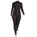 Sharkskin Chillproof Rear Zip Suit - LadiesBlack/Silver XXS - Mike's Dive Store