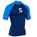 Scubapro T-Flex Short Sleeve Men's Rash Guard - Blue - Mike's Dive Store