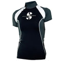 Scubapro T-Flex Short Sleeve Women's Rash Guard - Graphite - Mike's Dive Store