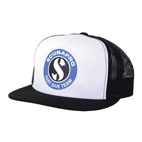 Scubapro Trucker Snapback Cap - White - Mike's Dive Store