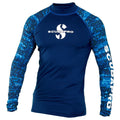 Scubapro UPF 50 Long Sleeve Men's Rash Guard - Blue - Mike's Dive Store