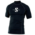 Scubapro UPF 50 Short Sleeve Men's Rash Guard - Black - Mike's Dive Store