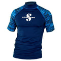 Scubapro UPF 50 Short Sleeve Men's Rash Guard - Blue - Mike's Dive Store