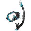 Tusa Serene Mask and Snorkel Set - Ocean Green - Mike's Dive Store