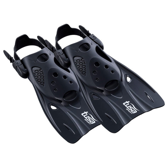 Tusa Sport Short Snorkelling Fins - Black - Mike's Dive Store