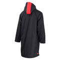Zone3 Polar Fleece Parka Robe | Black / Red - Back | Mike's Dive Store