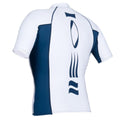 Men's Hydroskin Rash Vest Short Sleeved - White/Blue - Mike's Dive Store - 3