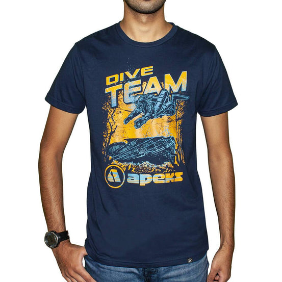 Apeks Dive Team T-Shirt - Navy - Mike's Dive Store