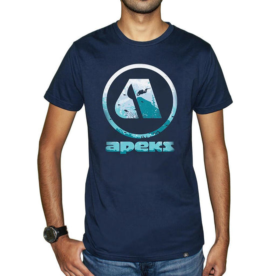 Apeks Logo T-Shirt - Navy - Mike's Dive Store