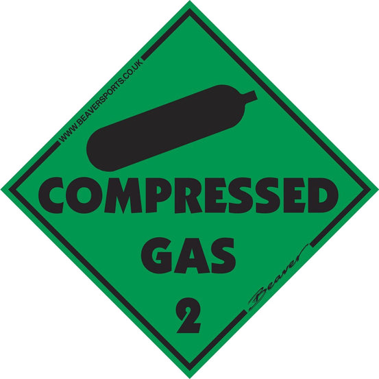 Beaver Compressed Gas Sticker Magnetic - Mike's Dive Store