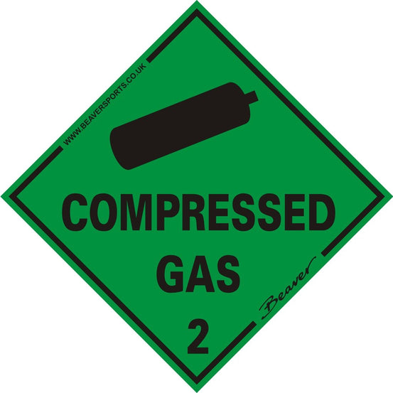 Beaver Compressed Gas Sticker - Mike's Dive Store