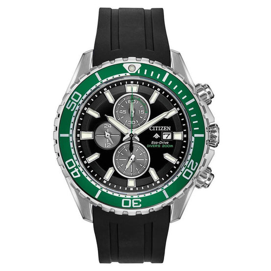 Citizen Eco-Drive Promaster Diver Green Black Watch - Mike's Dive Store