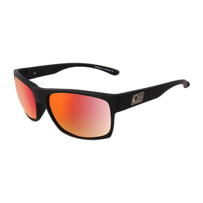 Dirty Dog Furnace Mirror Polarised Sunglasses - Grey / Red Fusion
