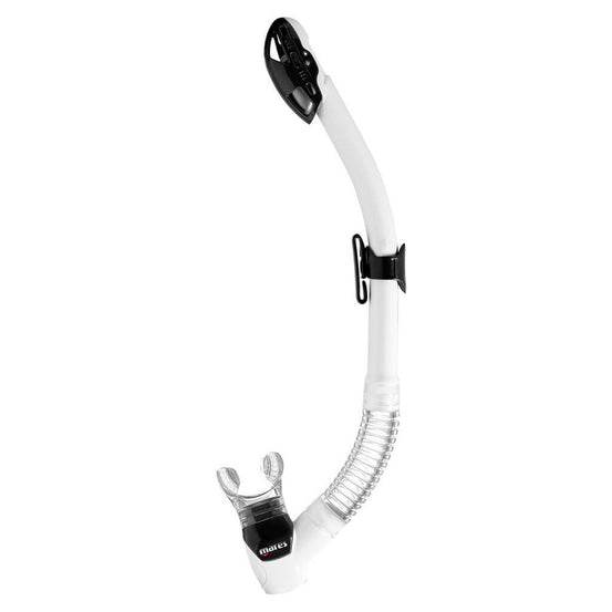 Mares Rebel Dry Snorkel - White / Black - Mike's Dive Store