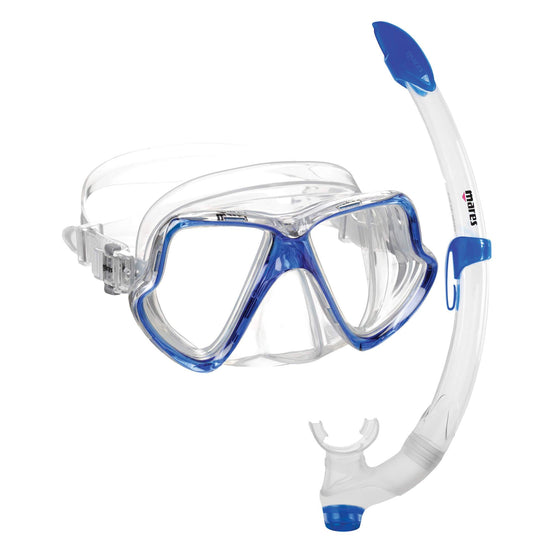 Mares Wahoo Mask and Snorkel Set | Blue | Mike's Dive Store