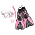 Mares X-One Pirate Kids Snorkelling Set | Pink | Mike's Dive Store