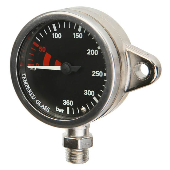 Miflex Black Faced Tech Pressure Gauge (52mm) - Mike's Dive Store