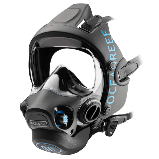 Ocean Reef Space Extender Neptune III Full Face Mask | Black | Mike's Dive Store
