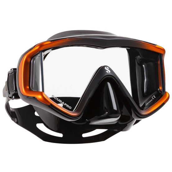 Scubapro Crystal VU Mask - Black / Orange - Mike's Dive Store