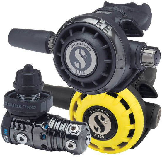 Scubapro MK25 EVO G260 Black Tech Regulator with R195 Octopus - DIN - Mike's Dive Store