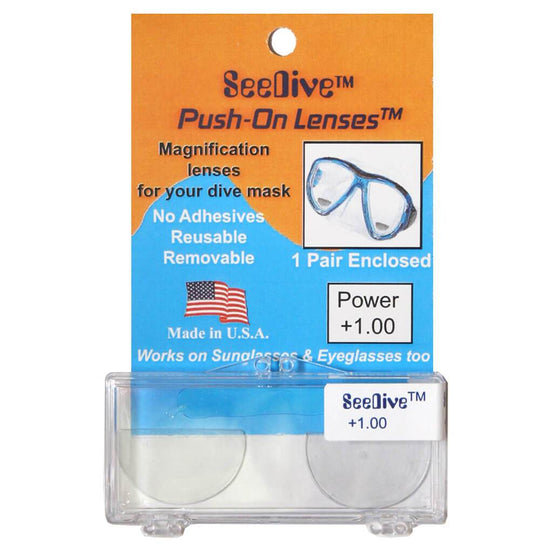 SeeDive Push-On Lenses - Mike's Dive Store