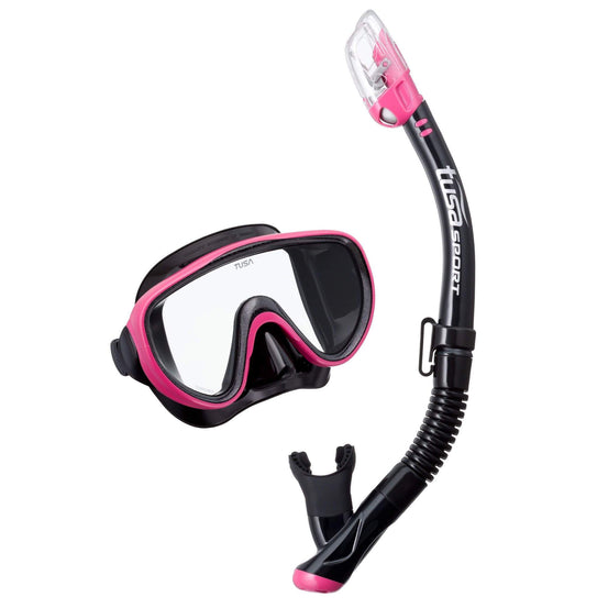 Tusa Serene Mask and Snorkel Set - Pink - Mike's Dive Store