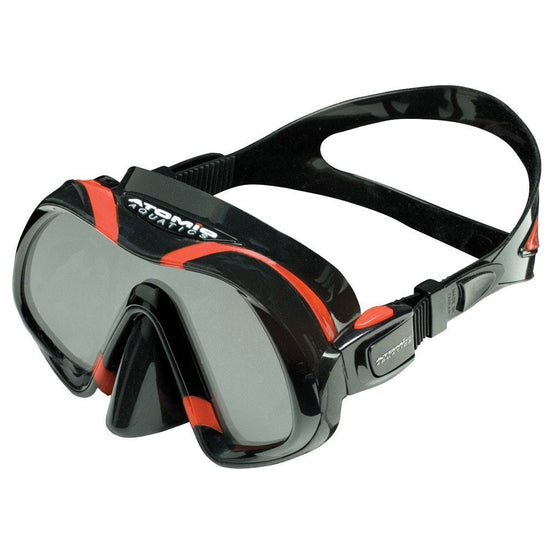 Atomic Venom Dive Mask - Black / Red - Mike's Dive Store