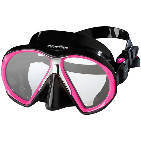 Atomic SubFrame Medium Fit Mask - Black / Pink - Mike's Dive Store