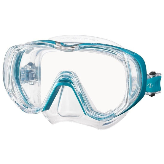 Tusa Freedom Tri-Quest Mask - Ocean Green - Mike's Dive Store