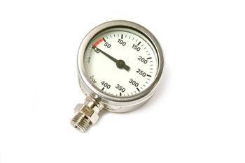 Miflex Brass Tech Pressure Gauge - Mike's Dive Store