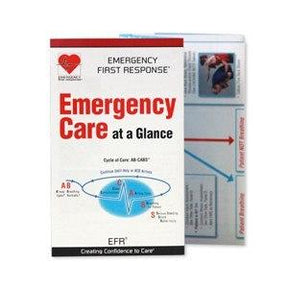 PADI EFR Emergency Care at a Glance Card