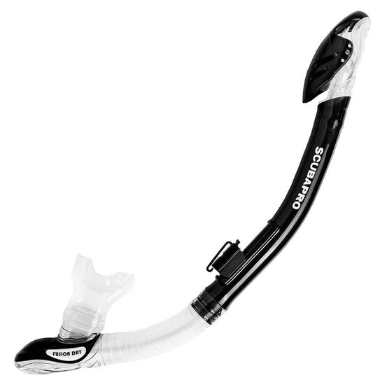 Scubapro Fusion Dry Snorkel Snorkel - Black - Mike's Dive Store