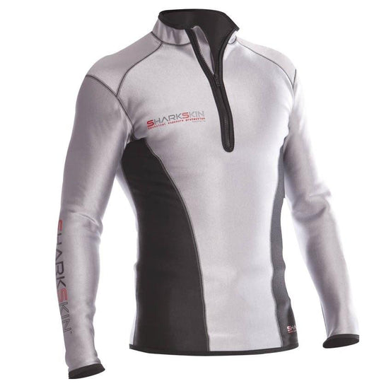 Sharkskin Chillproof Climate Control Long Sleeve - MensSilver/Black XXS - Mike's Dive Store