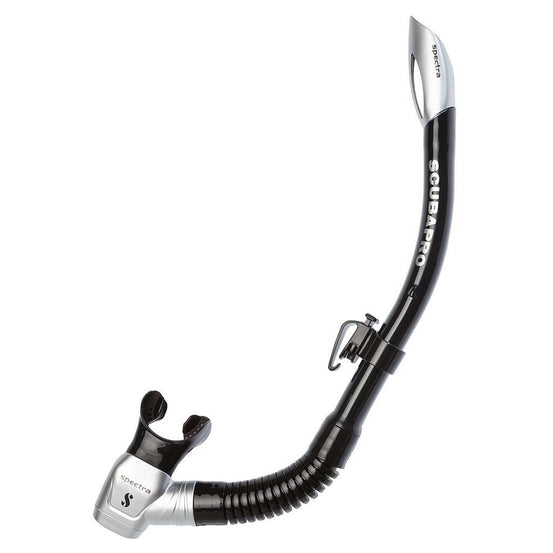 Scubapro Spectra Snorkel - Silver / Black - Mike's Dive Store
