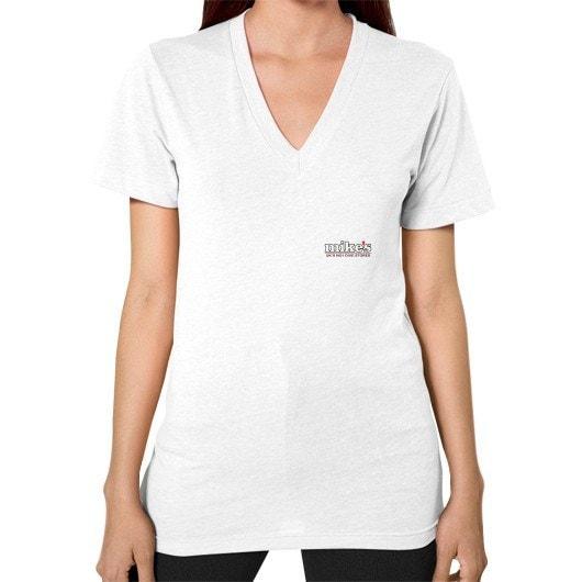 V-Neck (on woman)XS / White - Mike's Dive Store - 1