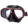 Tusa Freedom Ceos Pro Mask - Black / Metallic Dark Red - Mike's Dive Store