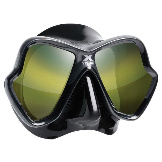 Mares X-Vision Ultra Liquidskin Mirrored Dive Mask - Gold Mirror - Mike's Dive Store