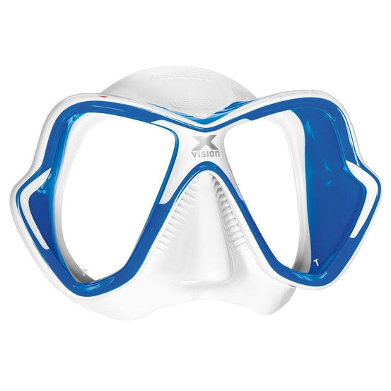 Mares X-Vision Ultra Liquidskin Dive Mask - Blue / White - Mike's Dive Store